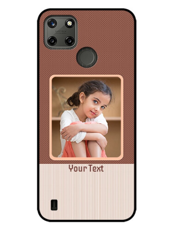 Custom Realme C21Y Custom Glass Phone Case - Simple Pic Upload Design