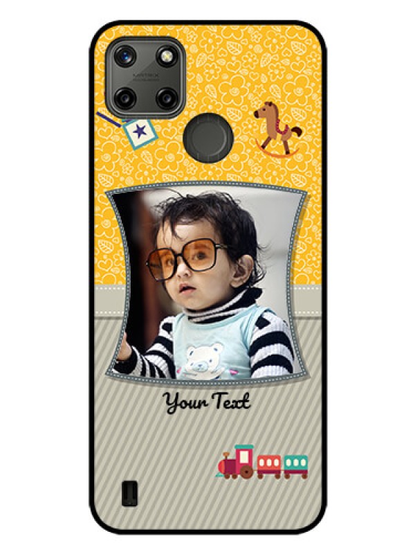 Custom Realme C21Y Personalized Glass Phone Case - Baby Picture Upload Design