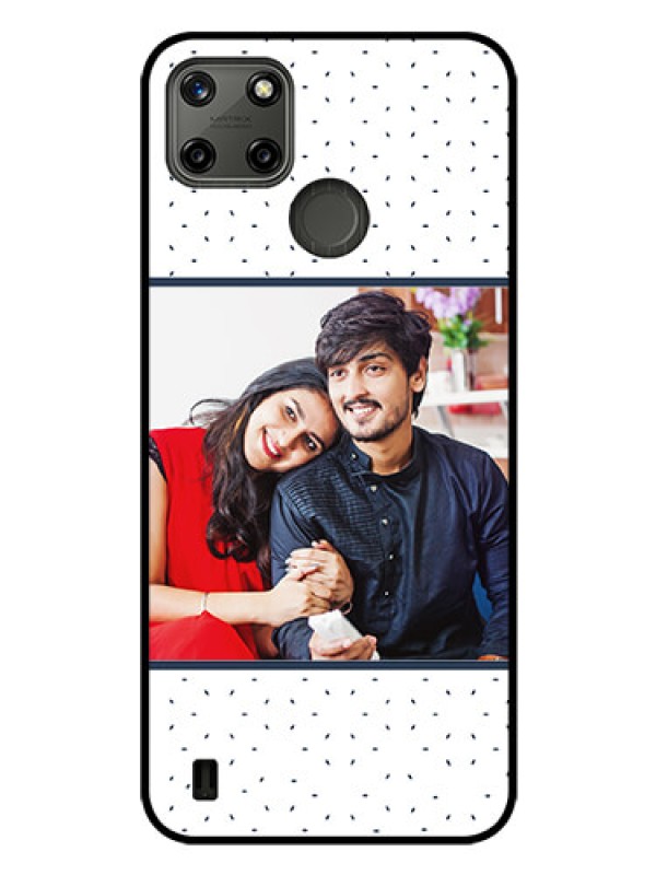Custom Realme C21Y Personalized Glass Phone Case - Premium Dot Design