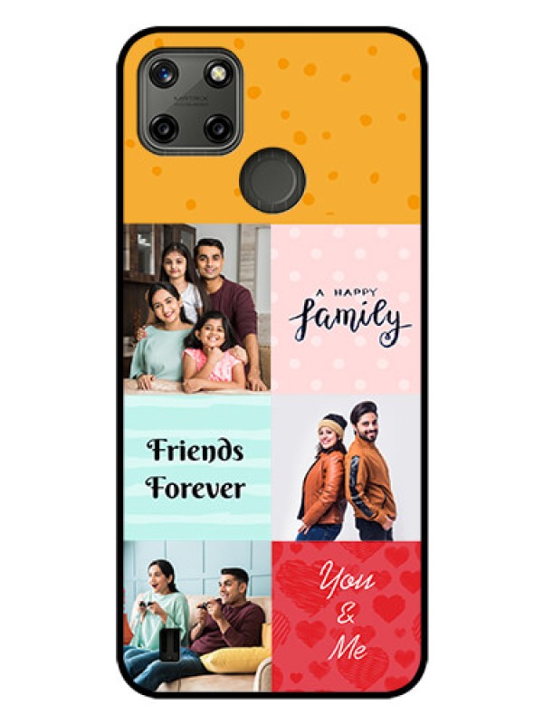Custom Realme C21Y Personalized Glass Phone Case - Images with Quotes Design