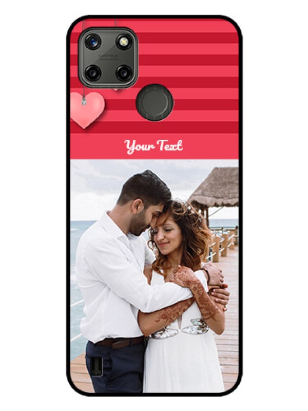 Custom Realme C21Y Custom Glass Phone Case - Valentines Day Design