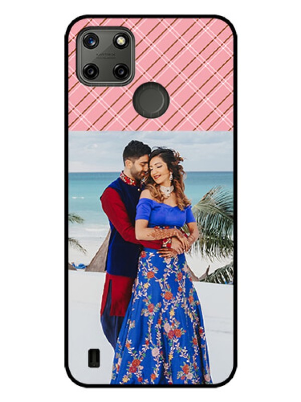 Custom Realme C21Y Personalized Glass Phone Case - Together Forever Design