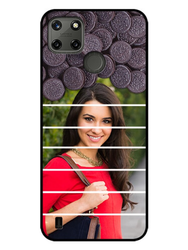 Custom Realme C21Y Custom Glass Phone Case - with Oreo Biscuit Design