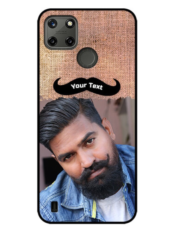 Custom Realme C21Y Personalized Glass Phone Case - with Texture Design
