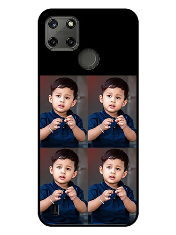Custom Realme C21Y 4 Image Holder on Glass Mobile Cover