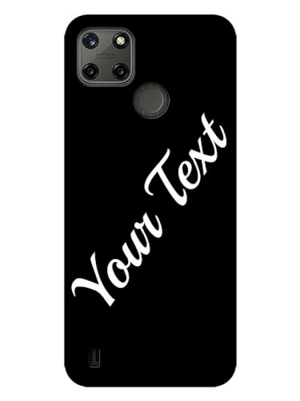 Custom Realme C21Y Custom Glass Mobile Cover with Your Name