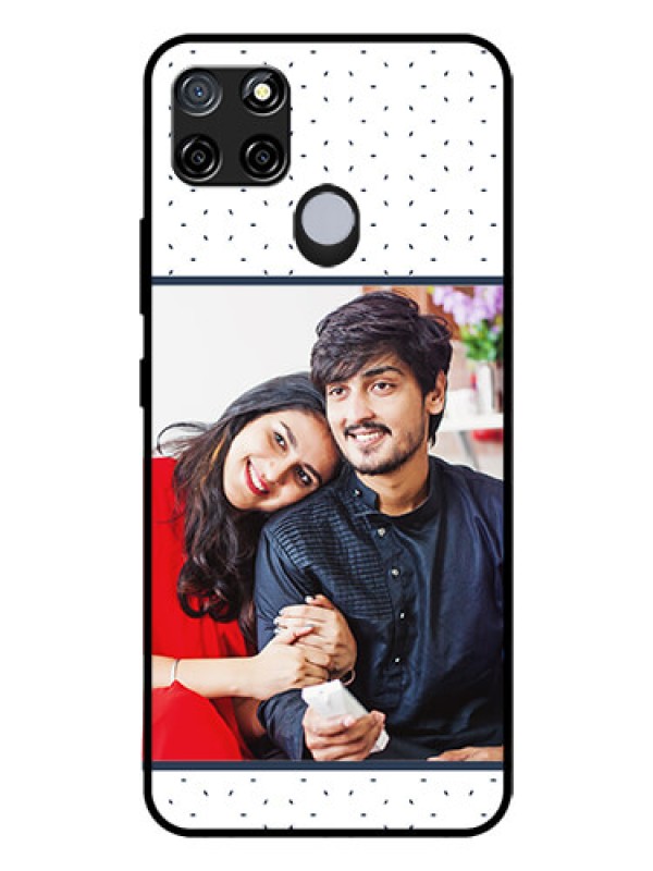 Custom Realme C25 Personalized Glass Phone Case  - Premium Dot Design