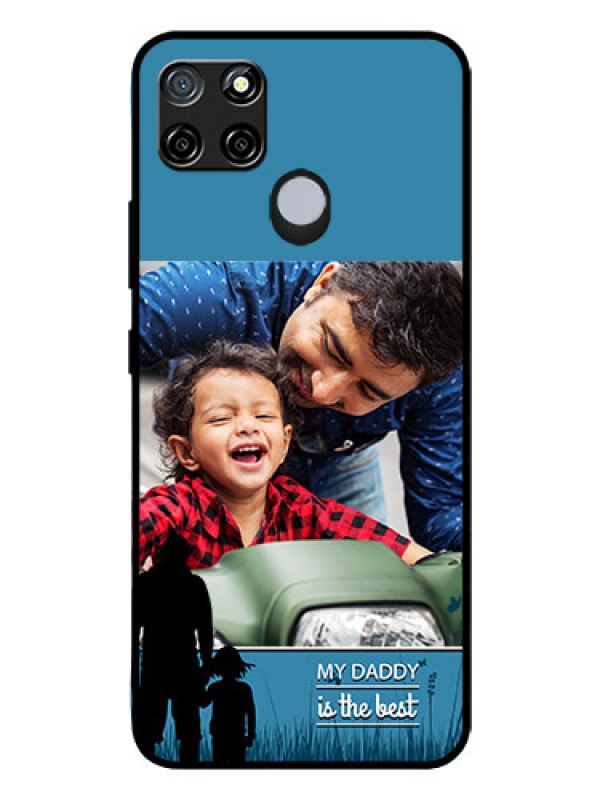Custom Realme C25 Custom Glass Mobile Case  - Best dad design 