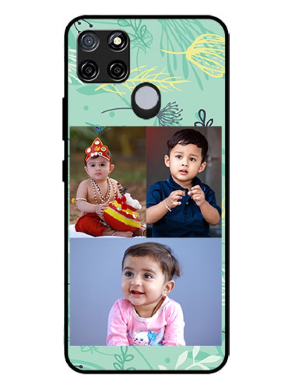 Custom Realme C25 Photo Printing on Glass Case  - Forever Family Design 