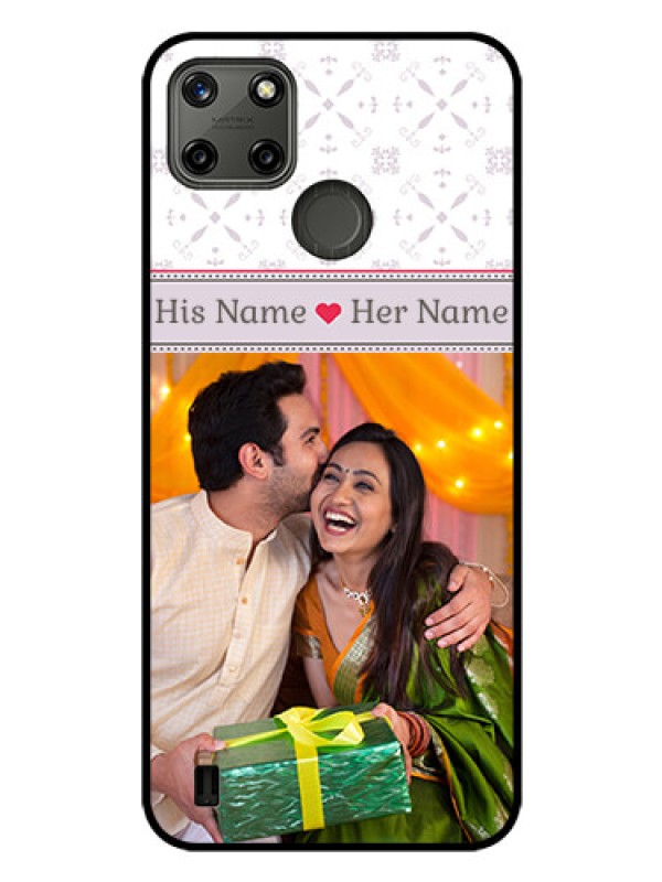 Custom Realme C25_Y Custom Glass Mobile Case - with Photo and Ethnic Design