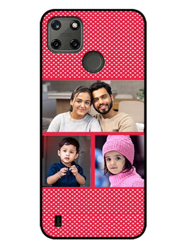 Custom Realme C25Y Personalized Glass Phone Case - Bulk Pic Upload Design