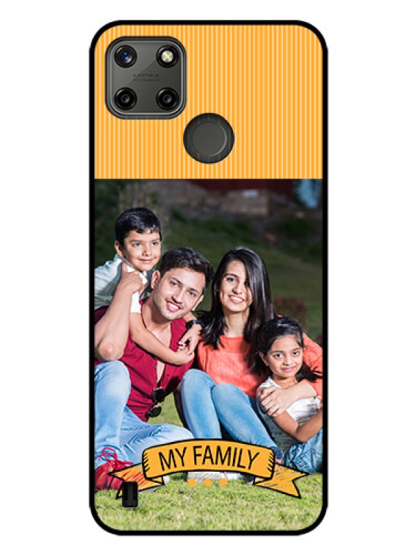 Custom Realme C25Y Custom Glass Phone Case - My Family Design