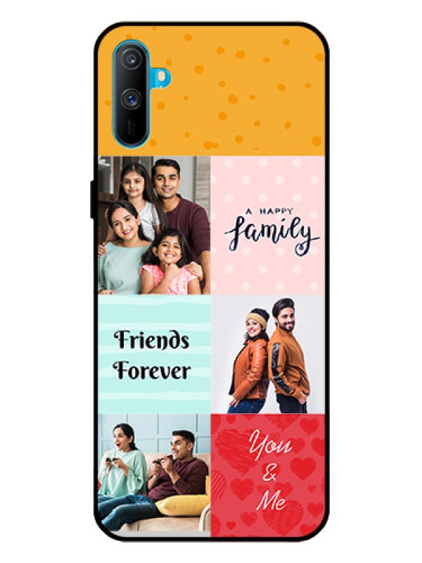 Custom Realme C3 Personalized Glass Phone Case  - Images with Quotes Design