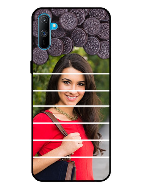 Custom Realme C3 Custom Glass Phone Case  - with Oreo Biscuit Design