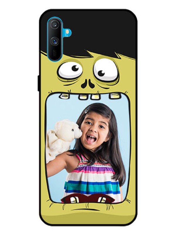 Custom Realme C3 Personalized Glass Phone Case  - Cartoon monster back case Design