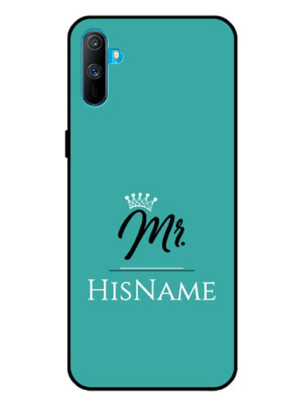 Custom Realme C3 Custom Glass Phone Case Mr with Name