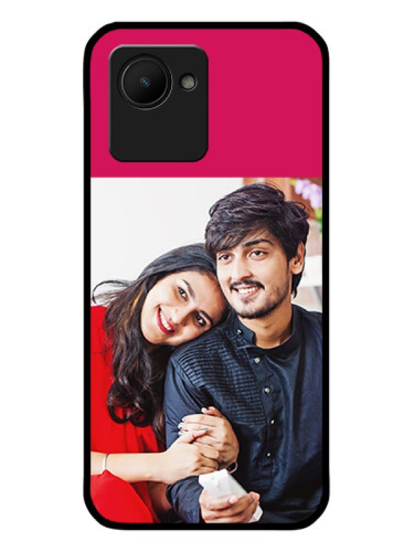 Custom Realme C30 Custom Glass Mobile Case - Anniversary Cover Design