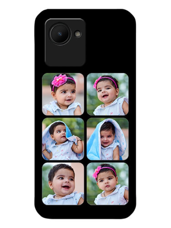 Custom Realme C30 Photo Printing on Glass Case - Multiple Pictures Design