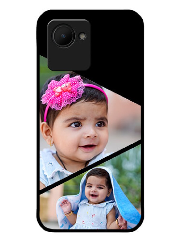 Custom Realme C30 Custom Glass Phone Case - Semi Cut Design