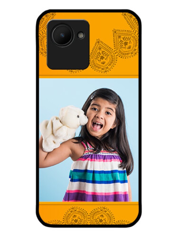 Custom Realme C30 Personalized Glass Phone Case - Photo Wedding Design