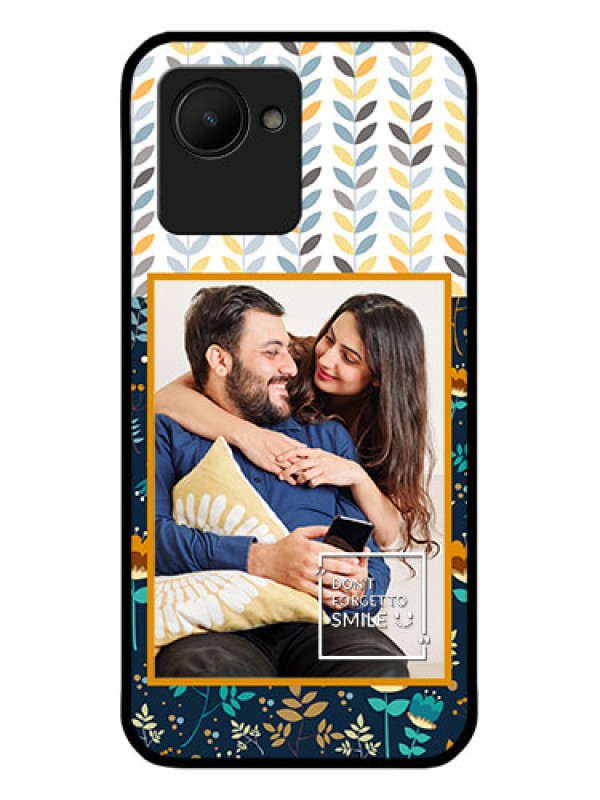 Custom Realme C30 Custom Glass Mobile Case - Pattern Design