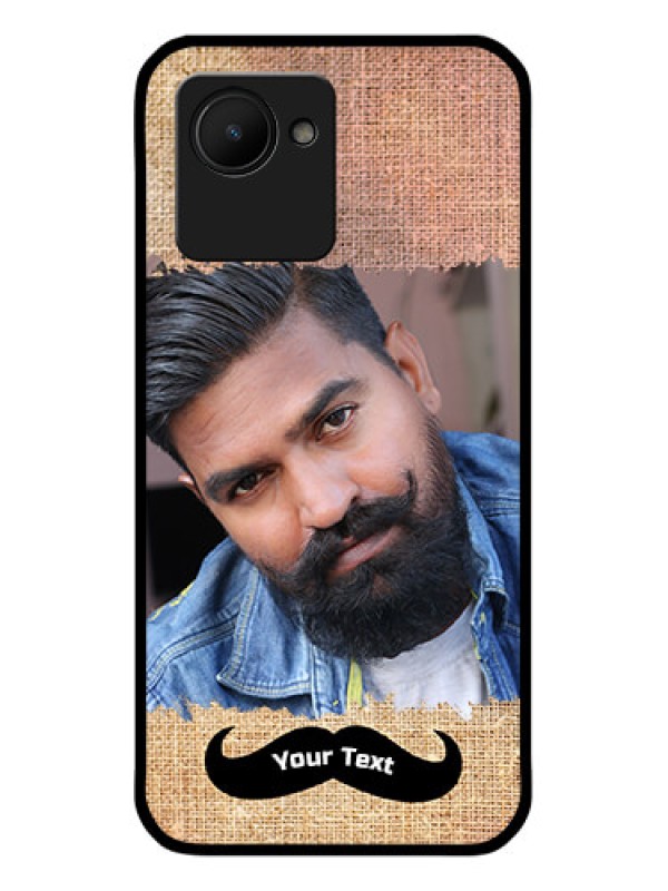 Custom Realme C30 Personalized Glass Phone Case - with Texture Design