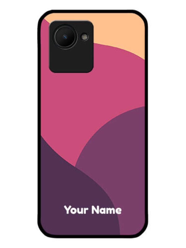 Custom Realme C30 Custom Glass Phone Case - Mixed Multi-colour abstract art Design