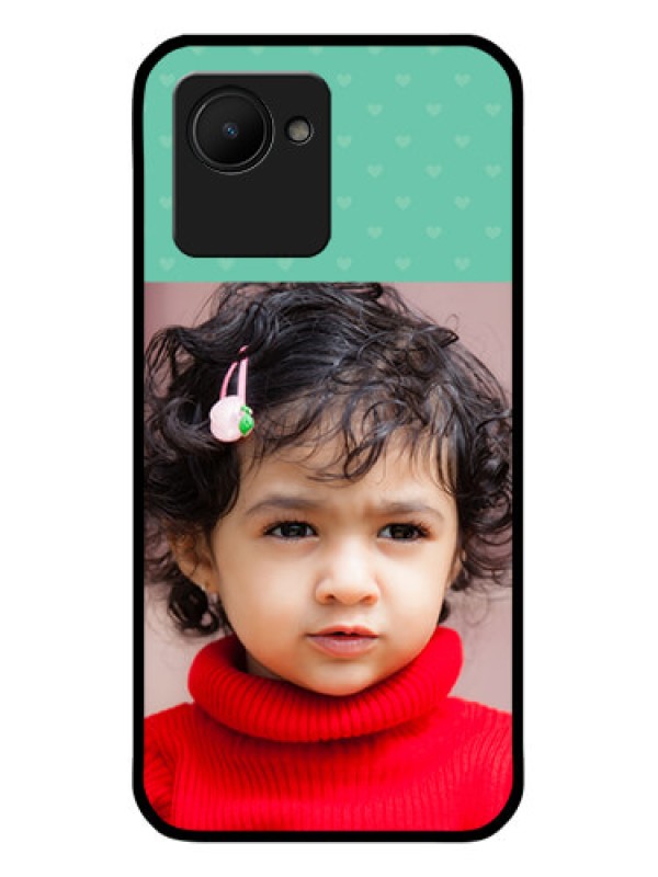 Custom Realme C30s Custom Glass Phone Case - Lovers Picture Design