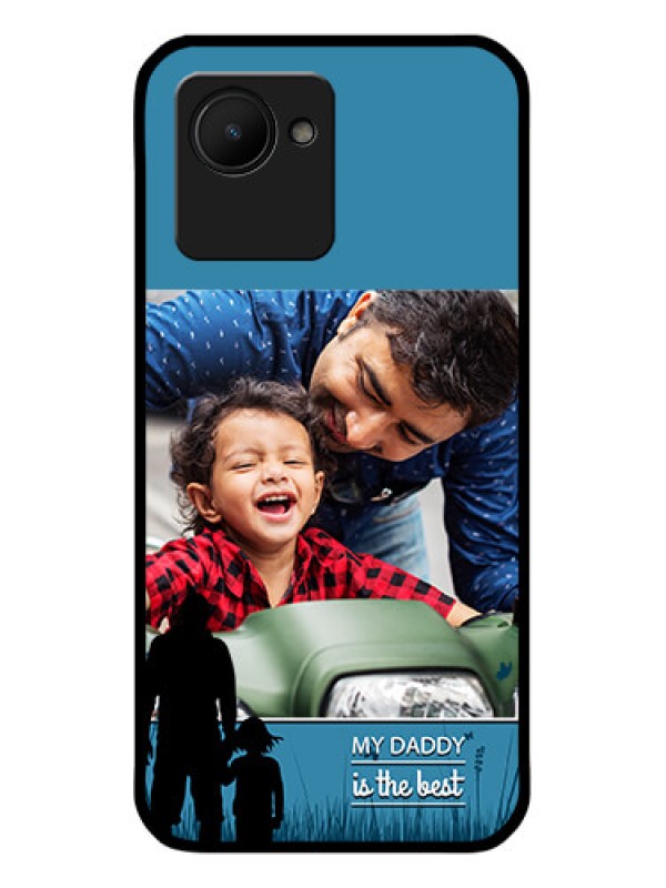 Custom Realme C30s Custom Glass Mobile Case - Best dad design