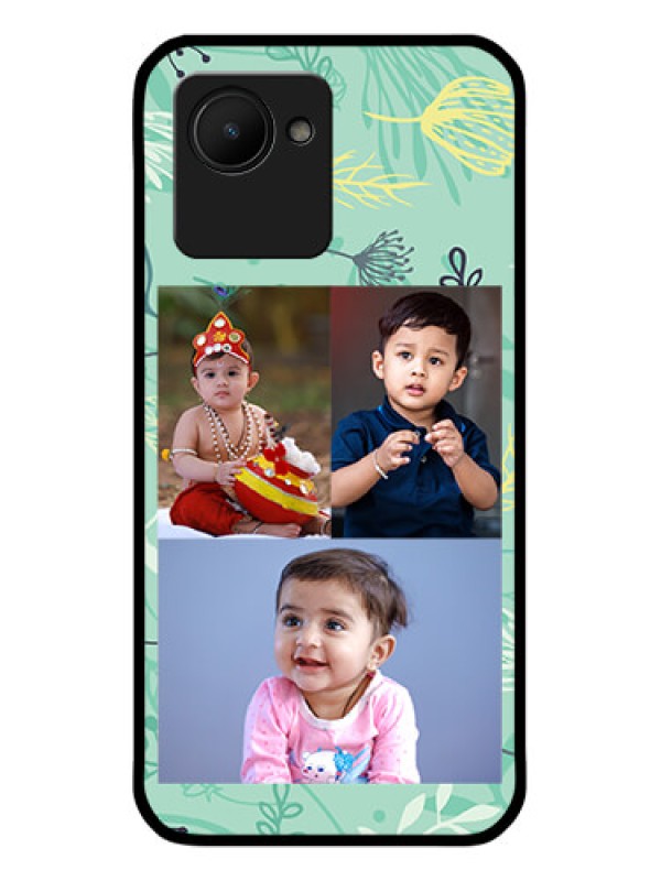 Custom Realme C30s Photo Printing on Glass Case - Forever Family Design