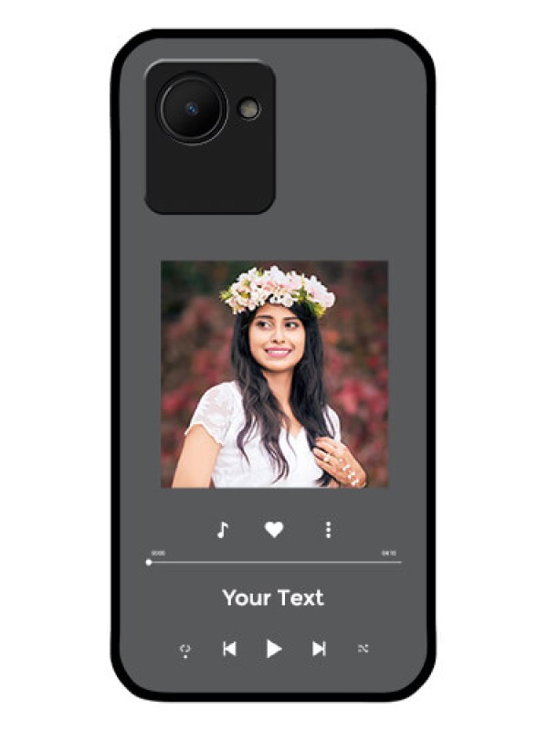 Custom Realme C30s Custom Glass Mobile Case - Play The Music Design