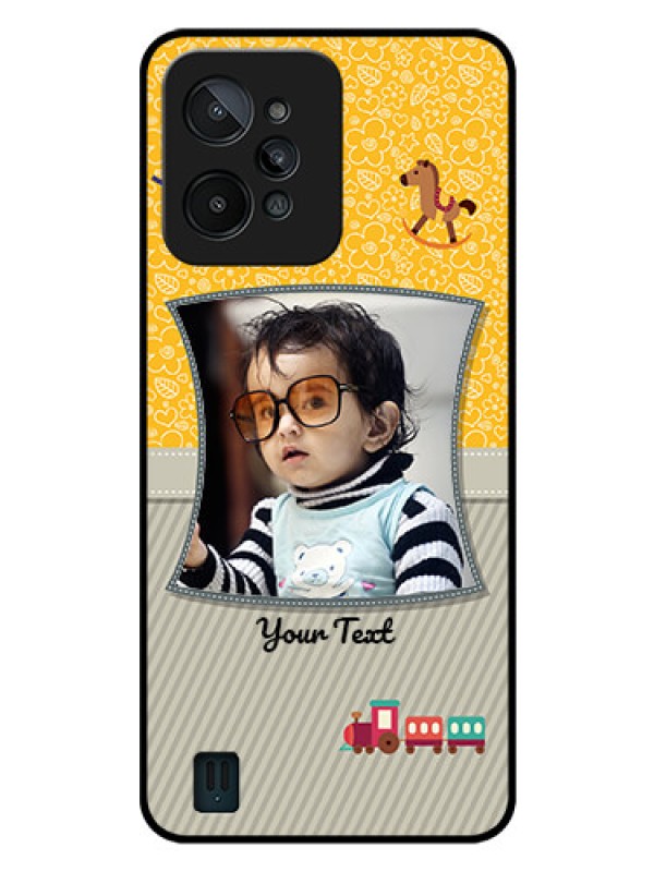 Custom Realme C31 Personalized Glass Phone Case - Baby Picture Upload Design
