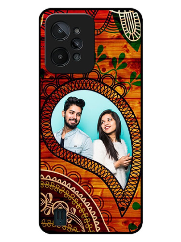 Custom Realme C31 Personalized Glass Phone Case - Abstract Colorful Design
