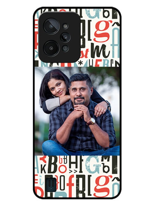 Custom Realme C31 Personalized Glass Phone Case - Alphabet Design