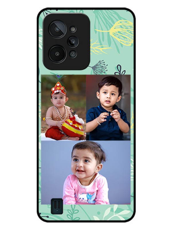 Custom Realme C31 Photo Printing on Glass Case - Forever Family Design
