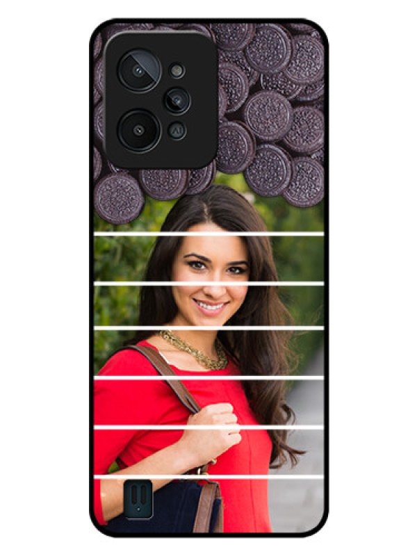 Custom Realme C31 Custom Glass Phone Case - with Oreo Biscuit Design