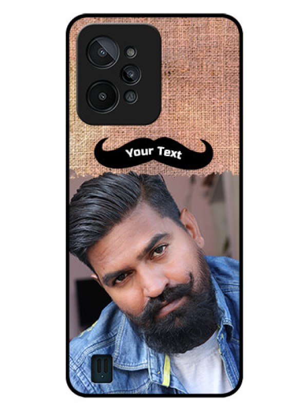 Custom Realme C31 Personalized Glass Phone Case - with Texture Design