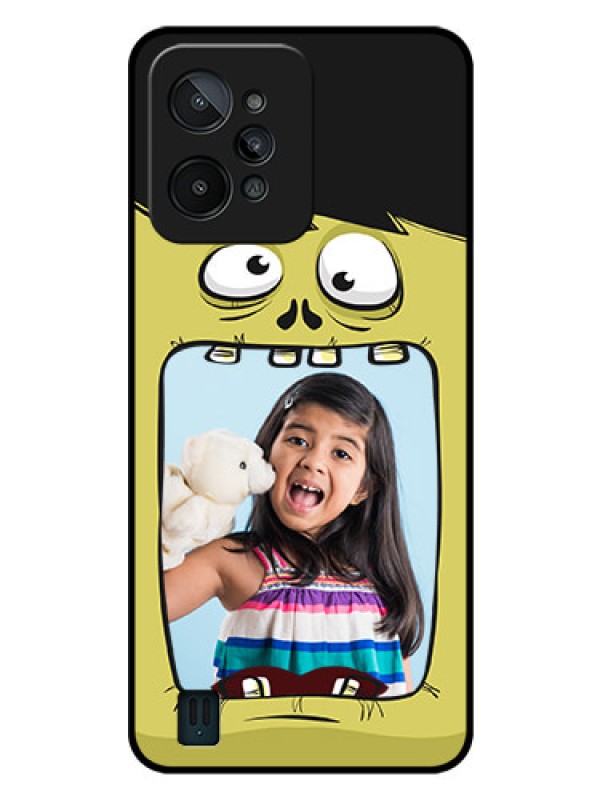 Custom Realme C31 Personalized Glass Phone Case - Cartoon monster back case Design