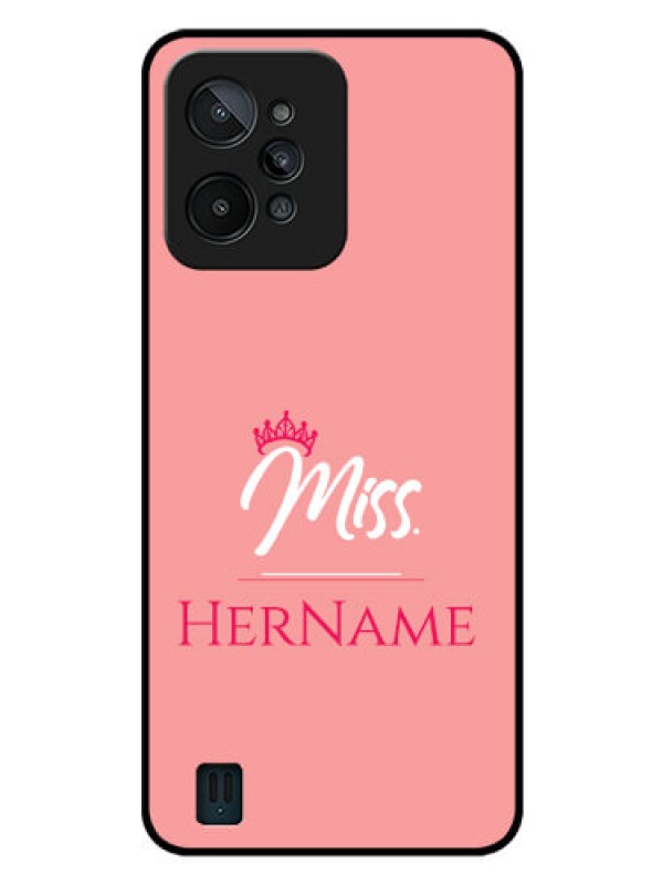 Custom Realme C31 Custom Glass Phone Case Mrs with Name