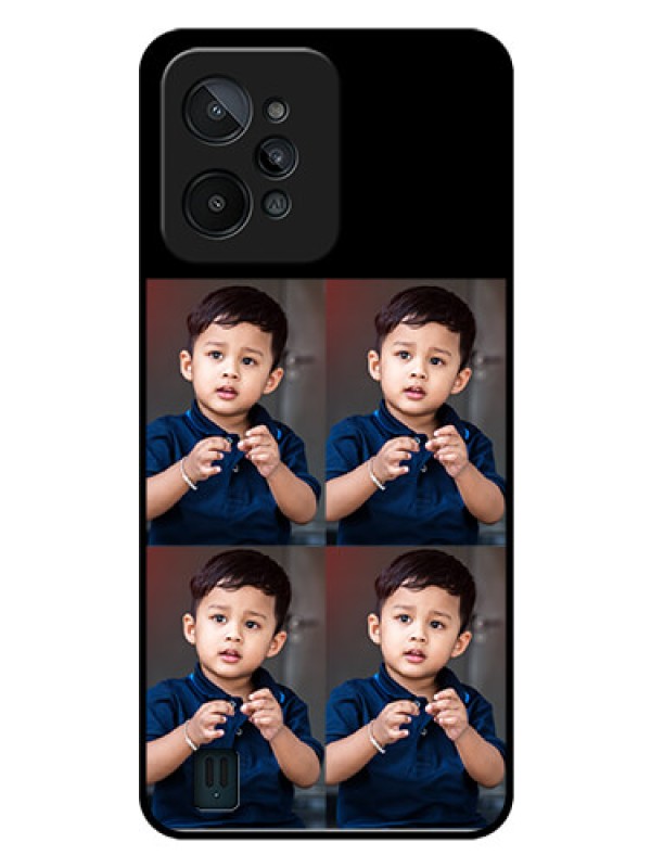 Custom Realme C31 4 Image Holder on Glass Mobile Cover
