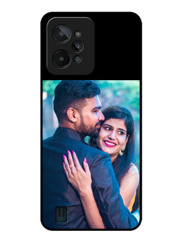 Custom Realme C31 Custom Glass Phone Case - Upload Full Picture With Custom Color Design