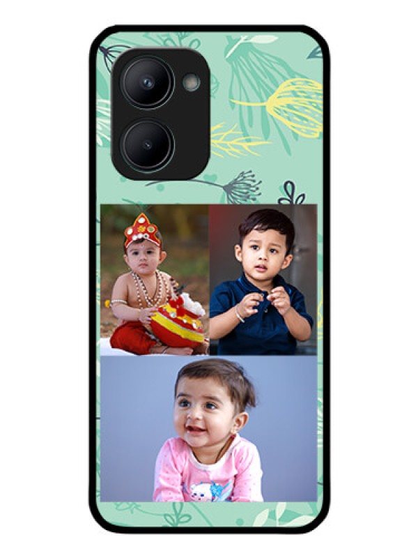 Custom Realme C33 2023 Photo Printing on Glass Case - Forever Family Design