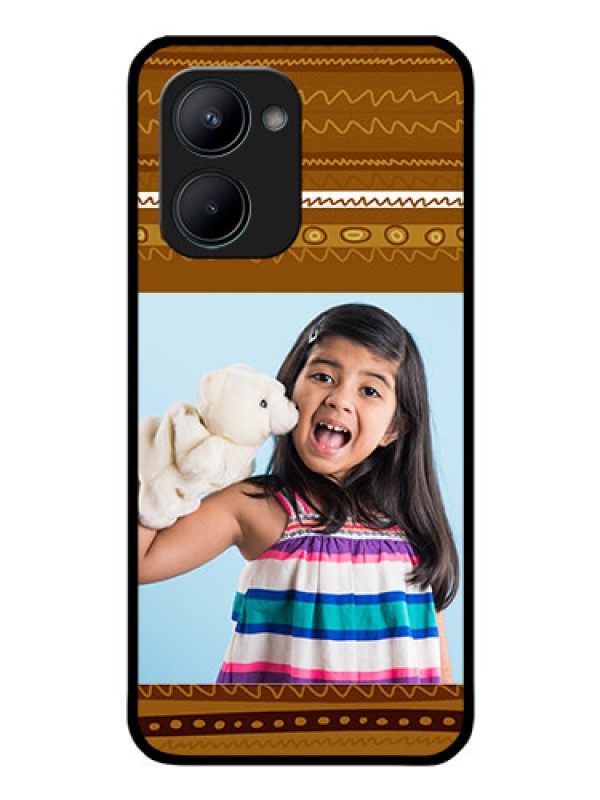 Custom Realme C33 Custom Glass Phone Case - Friends Picture Upload Design