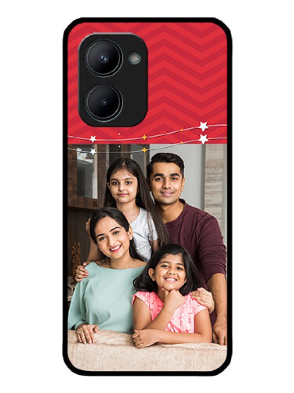 Custom Realme C33 Personalized Glass Phone Case - Happy Family Design