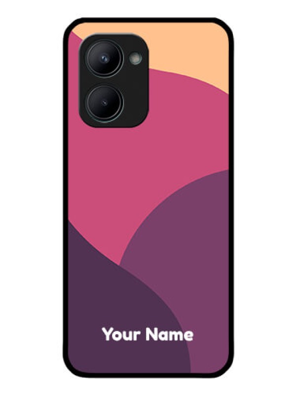 Custom Realme C33 Custom Glass Phone Case - Mixed Multi-colour abstract art Design