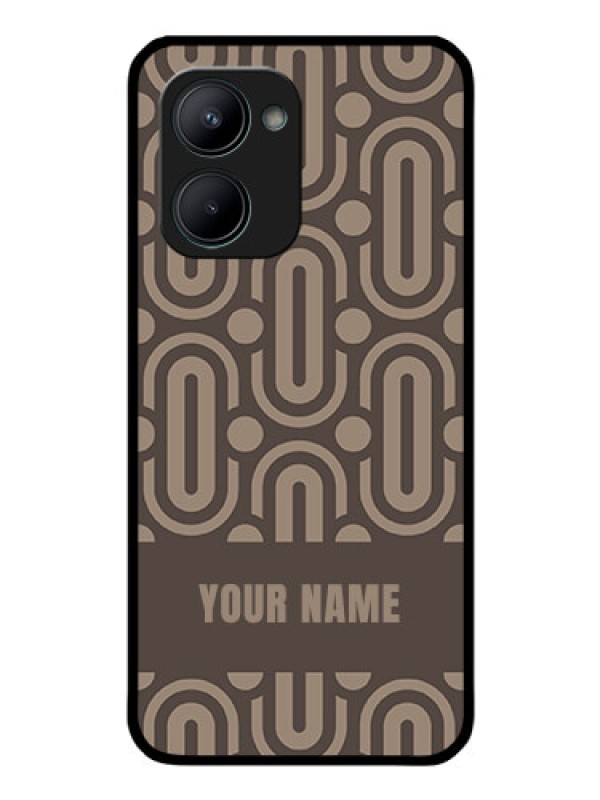 Custom Realme C33 Custom Glass Phone Case - Captivating Zero Pattern Design
