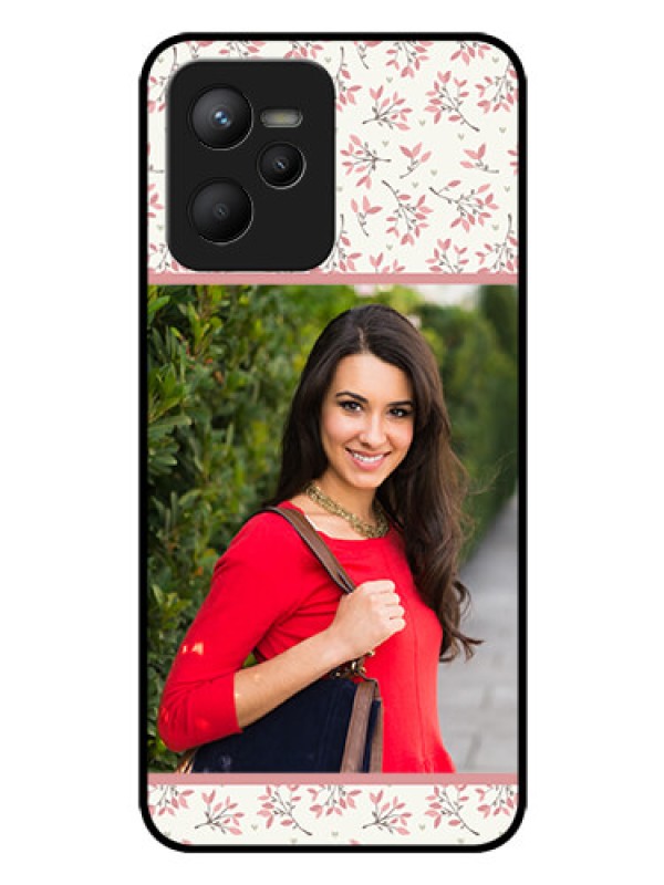 Custom Realme C35 Custom Glass Phone Case - Premium Floral Design