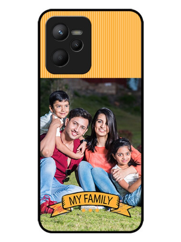 Custom Realme C35 Custom Glass Phone Case - My Family Design