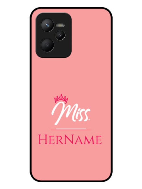 Custom Realme C35 Custom Glass Phone Case Mrs with Name