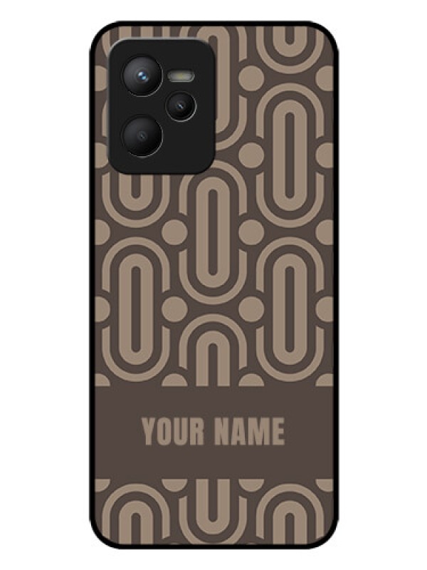 Custom Realme C35 Custom Glass Phone Case - Captivating Zero Pattern Design